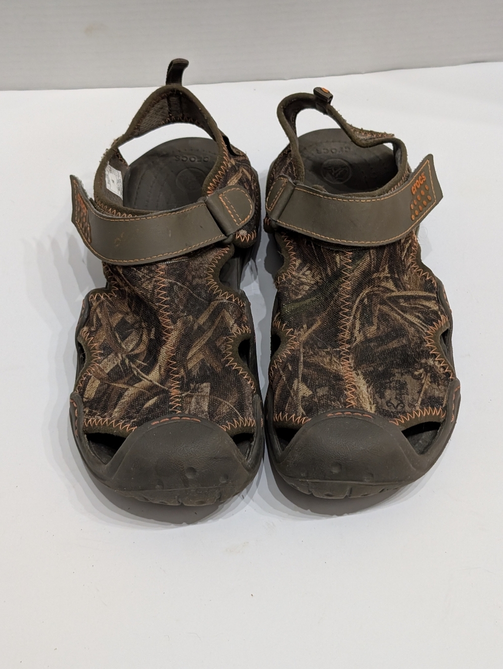 Crocs Men's 9 Swiftwater Realtree Max 5 Sandal Camo 201152 Water Fishing